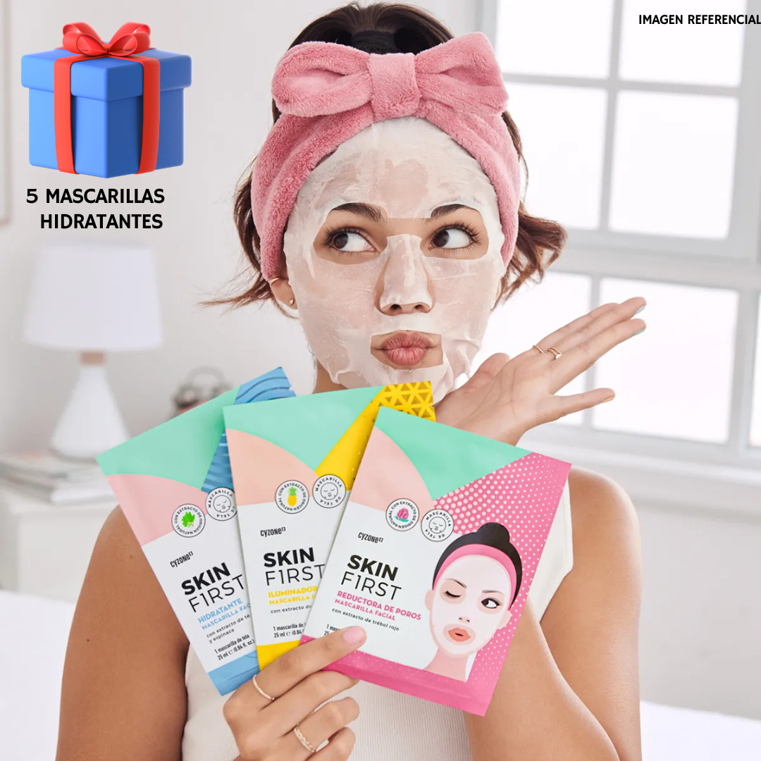 💎 GLOW SKIN-PALETA ULTRASONICA + 🎁 5 mascarillas💆‍♀️