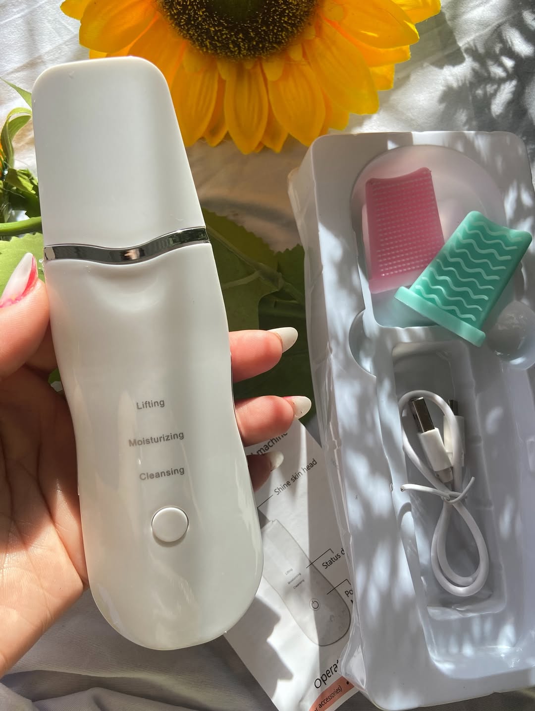 💎 GLOW SKIN-PALETA ULTRASONICA + 🎁 5 mascarillas💆‍♀️